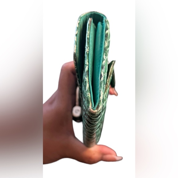 Unbranded Green Faux Snake Skin Wristlet/Wallet - Picture 6 of 6